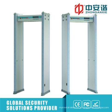 Digital Walk Through Bank Security Gates Detector de metais com dupla entrada infravermelha inteligente